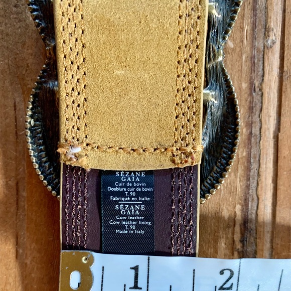 Sezane Gaia Leather Belt, Sz 90 (M), NWOT - Picture 7 of 10